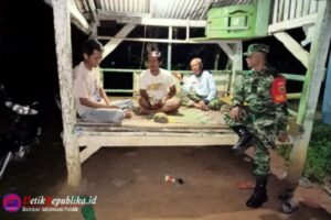 Babinsa Himbau Warganya Untuk Aktiv Ronda Malam