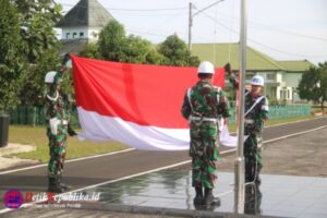 Pupuk Jiwa Juang Patriotisme, Kodim 0429/Lamtim Gelar Upacara Bendera