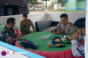 H+2 Hari Raya Idul Fitri, Babinsa Koramil 04/Plk Laksanakan Pengamanan di Pos Pam Mudik Lebaran