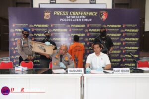 Polres Aceh Timur Amankan Senjata Api dari Pelaku Pengancaman