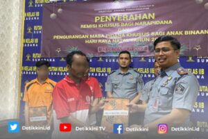 Rutan Kelas IIB Sukadana Berikan Remisi Khusus Natal 2023