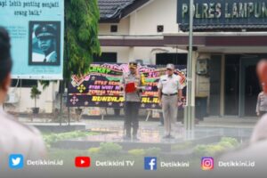 Polres Lamtim Laksanakan Giat Apel Pagi Perdana Tahun 2024