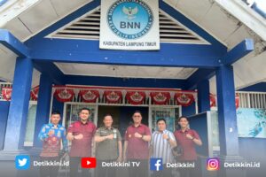 Implementasikan P4GN, Karutan Sukadana Sambangi BNN Lamtim