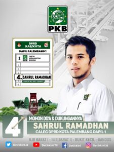 Caleg Minelial No 4 Dapil 1 Palembang dari PKB Mengabdi dan Berguna Bagi Masyarakat