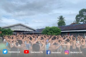 Memelihara Kebugaran Tubuh, WBP Rutan Sukadana Laksanakan Olahraga Rutin