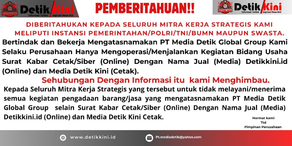 Pemberitahuan PT Media Detik Global Group