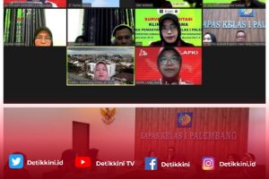 Klinik Pratama Lapas Kelas I Palembang Ikuti Zoom Survey Akreditasi oleh Fasilitas Kesehatan Indonesia LAFKI Sumatera Selatan