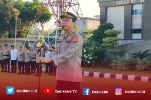 Kabid Dokes Polda Sumsel Pimpin Apel Pagi