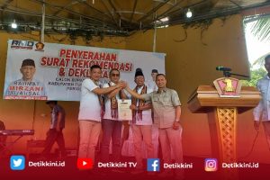 Pasangan Nona Resmi Kantongi Rekomendasi Partai Gerindra