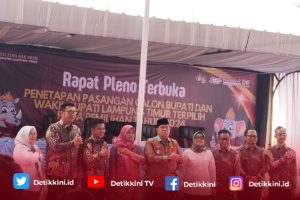 KPU Lamtim Resmi Tetapkan Ela- Azwar Sebagai Bupati dan Wakil Bupati Terpilih