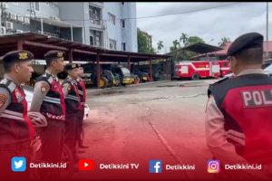 Samapta Polda Sumsel Menggelar Kegiatan Turjawali Dengan Bersepeda dan Jalan Kaki