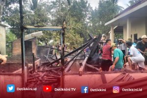Polsek Talang Padang Identifikasi Kebakaran Rumah di Pekon Kejayaan