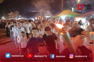 Pawai Obor MWC NU Sambut Ramadhan 1446 H Sangat Meriah