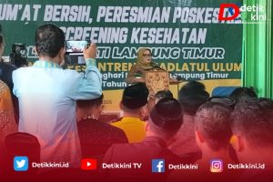 Bupati Lamtim Resmikan Program Poskestren di PP Riyadhotul Ulum Batanghari 