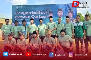 Peringati Idhul Adha, GP Ansor Lamtim Laksanakan Qurban 1 Ekor Sapi dan 18 Ekor Kambing