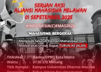 Aksi Hitam Ratusan Mahasiswa Bakal Padati Jalanan di Kota Metro 