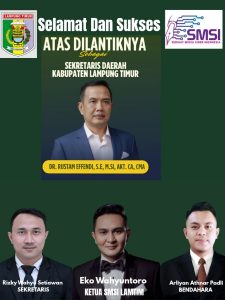 SMSI Lampung Timur Mengucapkan Selamat Atas Dilantiknya Dr. Rustam Sebagai Sekdakab