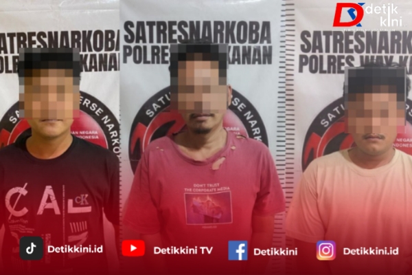 Tiga Pria Diduga Terlibat Penyalahgunaan Sabu di Way Kanan Diamankan Polisi