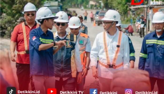 Gubernur Rahmat Mirzani Djausal Tinjau Percepatan Perbaikan Jalan di Lampung Tengah