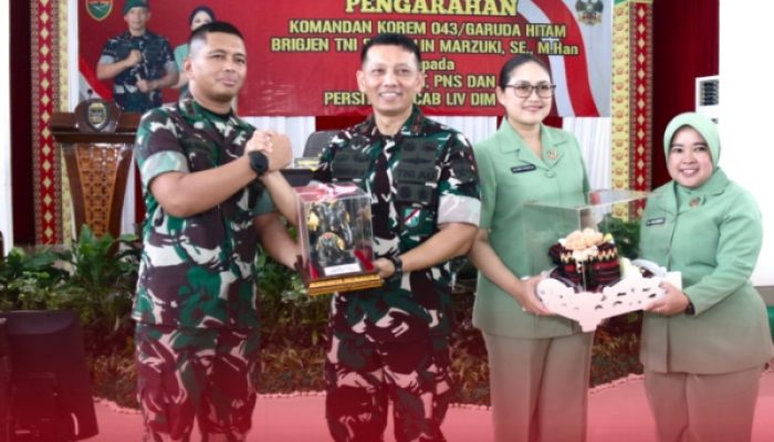 Danrem 043/Gatam Minta Prajurit Kodim 0429/Lamtim Siap Hadapi Dinamika Global