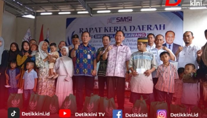 SMSI Tulang Bawang Gelar Rakerda, Bupati Puji Konsistensi Program Sosial